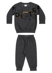 CONJUNTO BLUSA E CALÇA MOLETOM MENINO - REF:221213