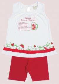 CONJUNTO BLUSA E SHORTS CICLISTA FEMININO - REFERÊNCIA 42903