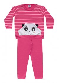CONJUNTO BLUSA  MANGA LONGA  E LEGGING MENINA - REF:9229