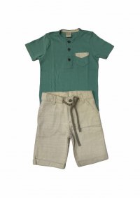 CONJUNTO CAMISETA E BERMUDA MASCULINO - REFERÊNCIA 55315