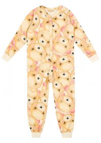 MACACÃO PIJAMA URSO FEMININO - REF: 14927
